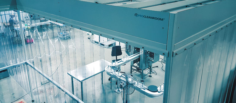 Cleanroom mini omgeving voor medische verpakkingen
