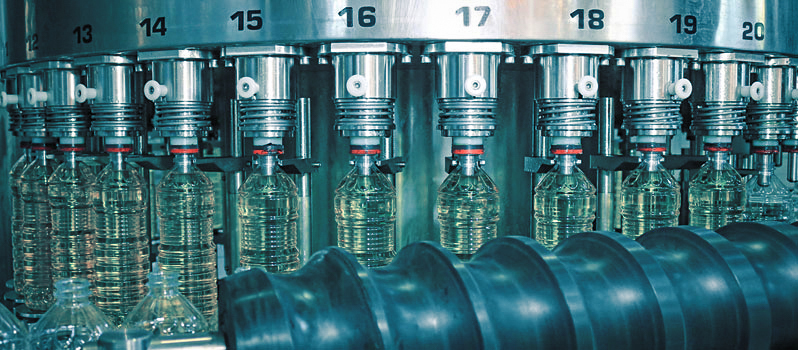 Afvulmachine in de voedselindustrie