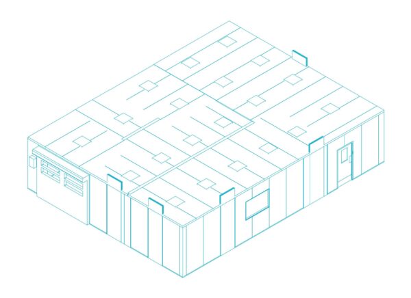 FULLY FLUSH MONOBLOC CLEANROOM – FOR SEMICONDUCTOR AND ELECTRONICS ASSEMBLY SOLUTIONS