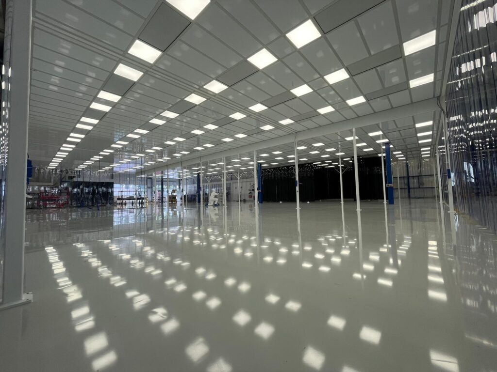Softwall cleanroom bij VDL ETG