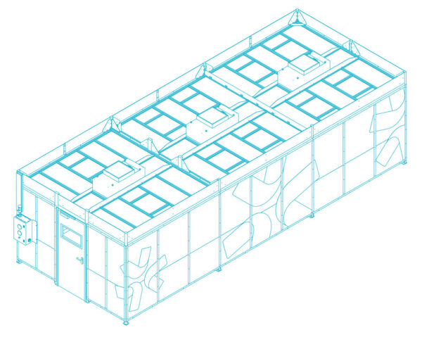 MODULAR HARDWALL CLEANROOM – BIOREACTORS, CLEANING, ASSEMBLY AND PACKAGING